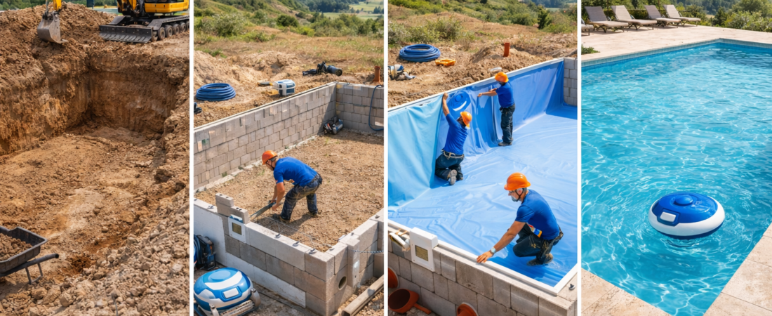 L’installation d’une piscine pas à pas