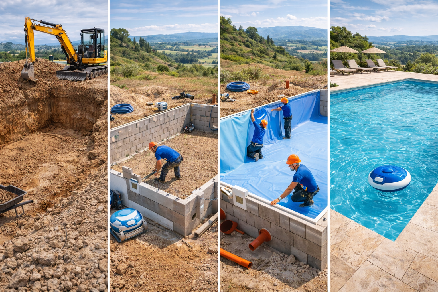 L’installation d’une piscine pas à pas