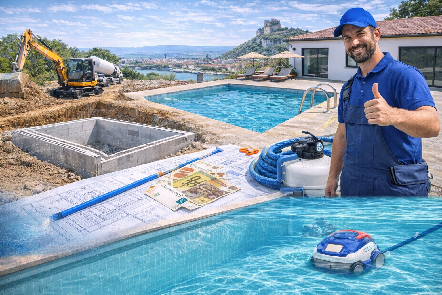 Pisciniste à Valence : construction et rénovation de piscines en Drôme